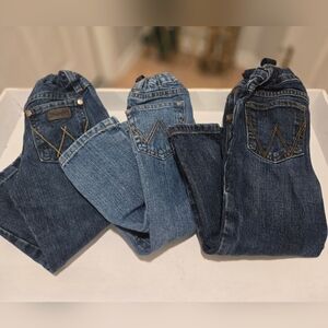 3 Pairs Kid's Wrangler Jeans Size 3T